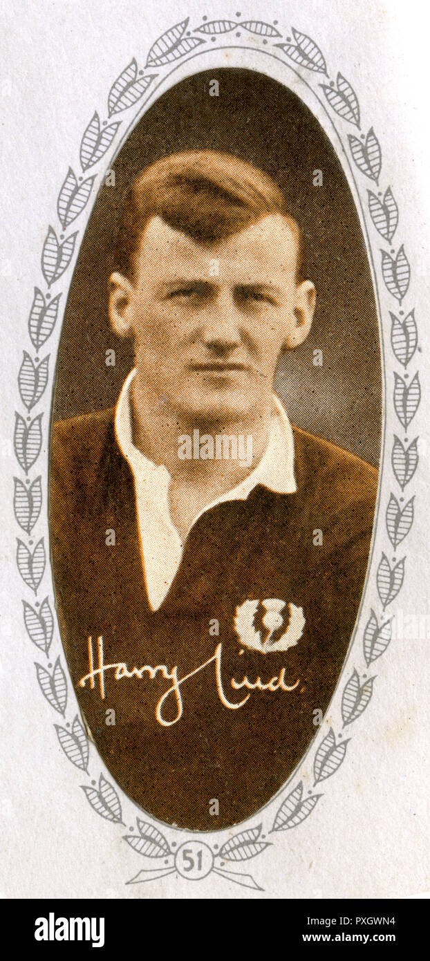 Harry Lind - Scottish International Rugby Union Player Stockfoto