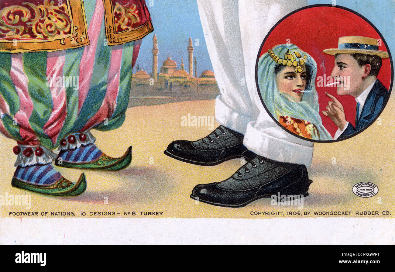 Schuhe der Nationen – Türkei (und Westen) Stockfoto
