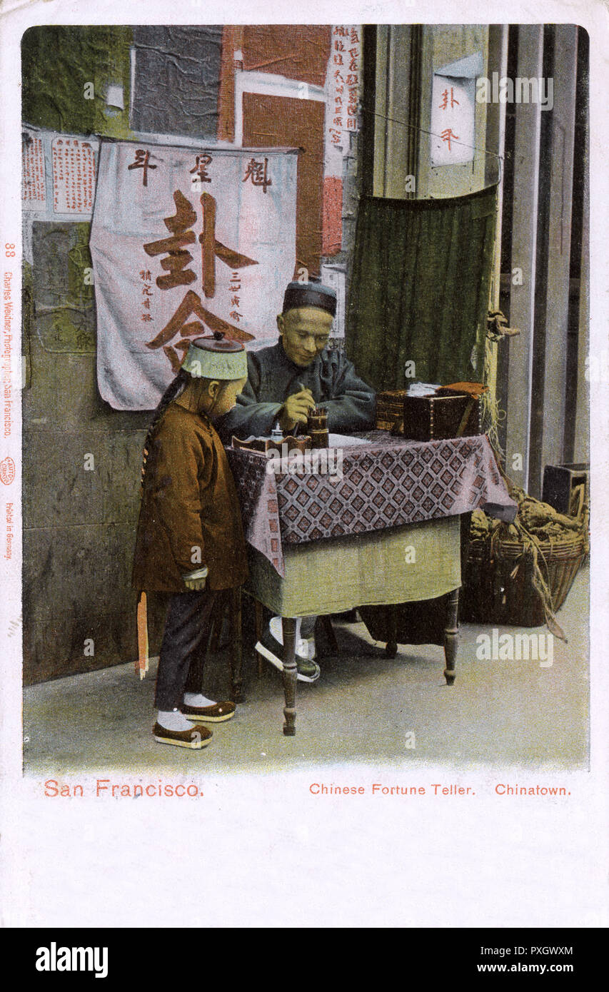 San Francisco, Kalifornien, USA – Chinatown, Fortune Teller Stockfoto