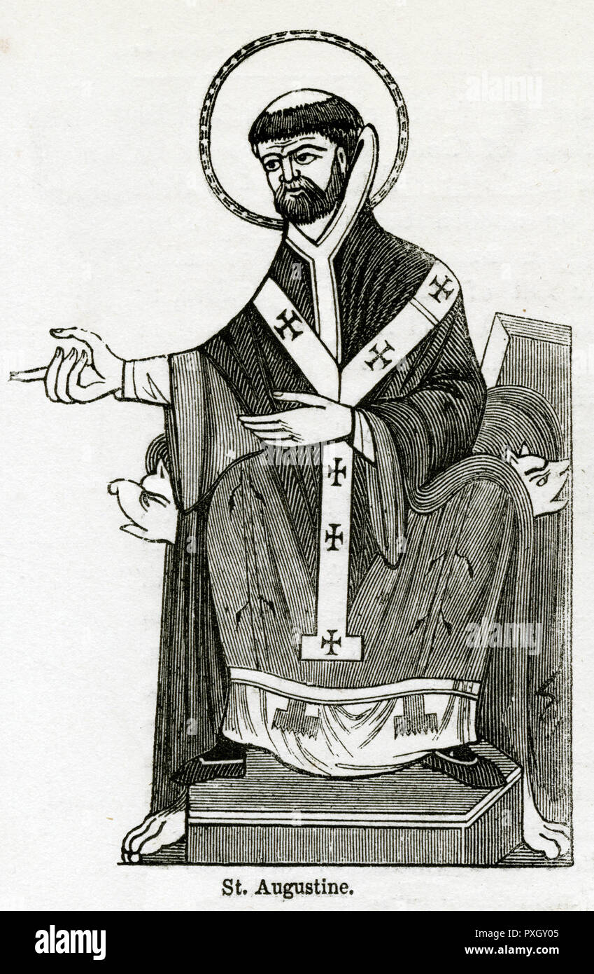 St. Augustine von Hippo Stockfoto