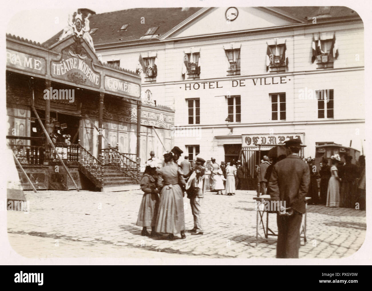 Temporäres Theater - Neufchatel-en-Bray, Frankreich Stockfoto