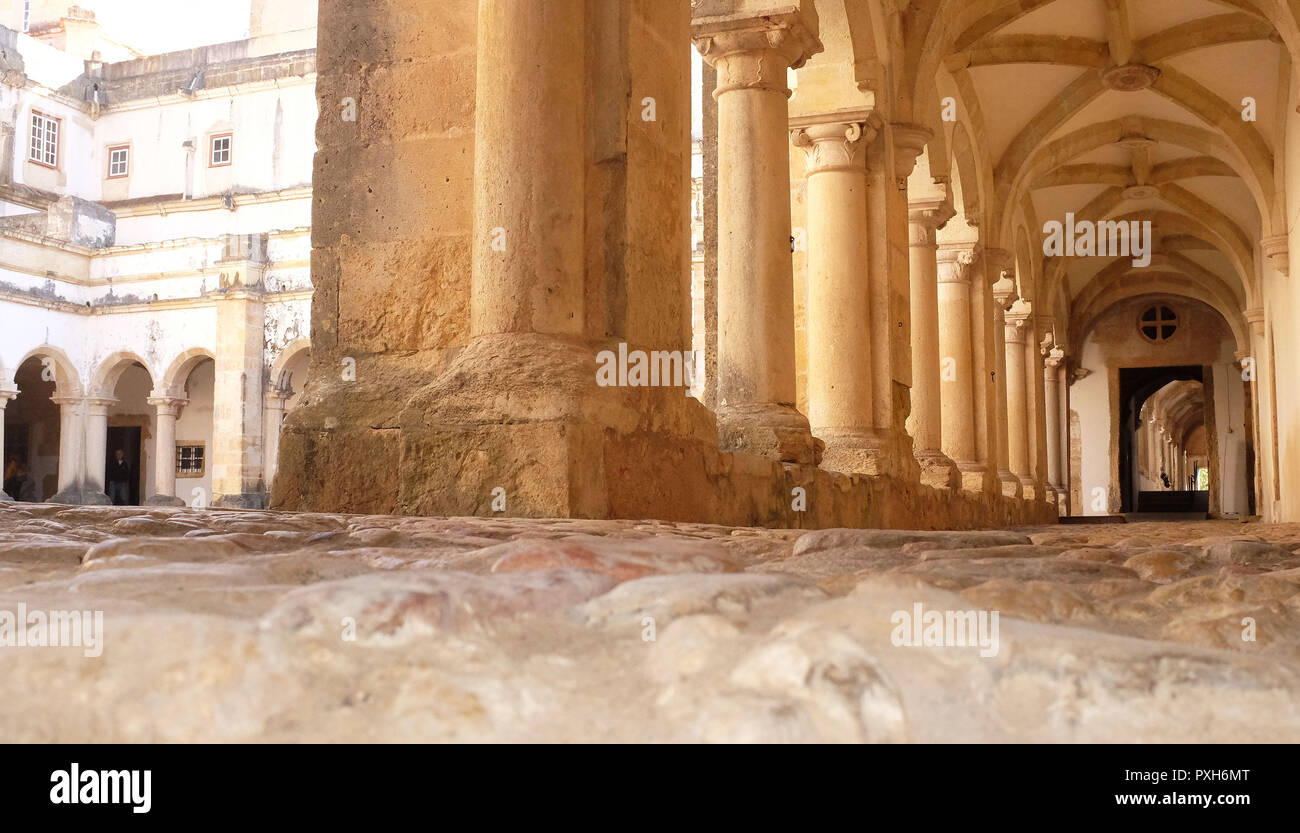 Die Tempelritter Schloss und Kirche in Tomar, Portugal Stockfoto