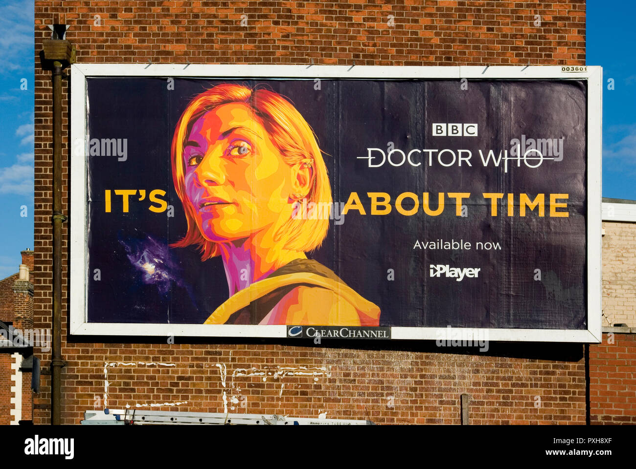 Für die Plakatwerbung Dr Who Stockfoto