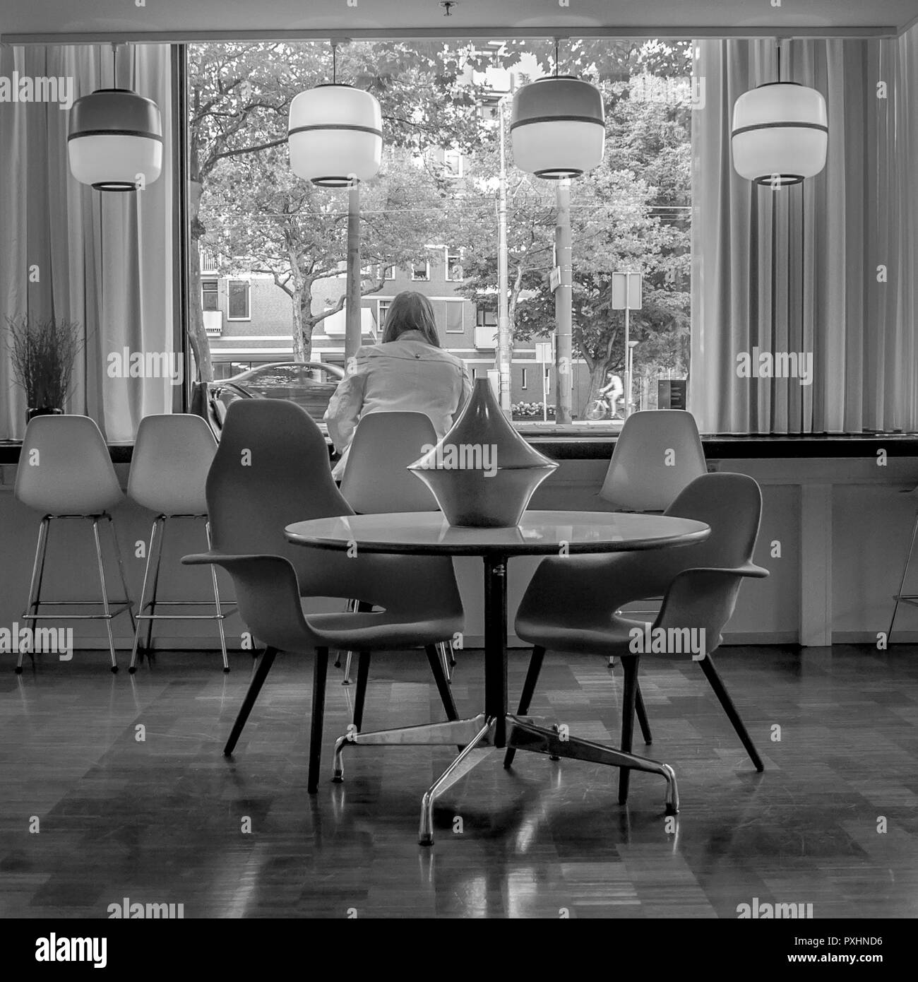 Amsterdam ist die Hauptstadt der Niederlande. Amsterdam liegt in der niederländischen Provinz Nordholland. Stockfoto