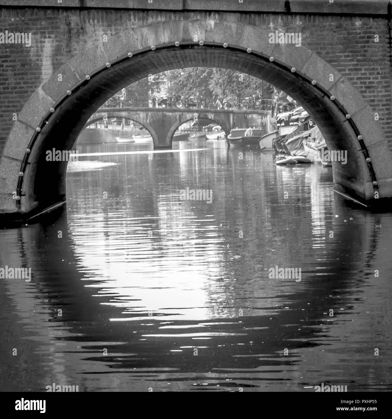 Amsterdam ist die Hauptstadt der Niederlande. Amsterdam liegt in der niederländischen Provinz Nordholland. Stockfoto