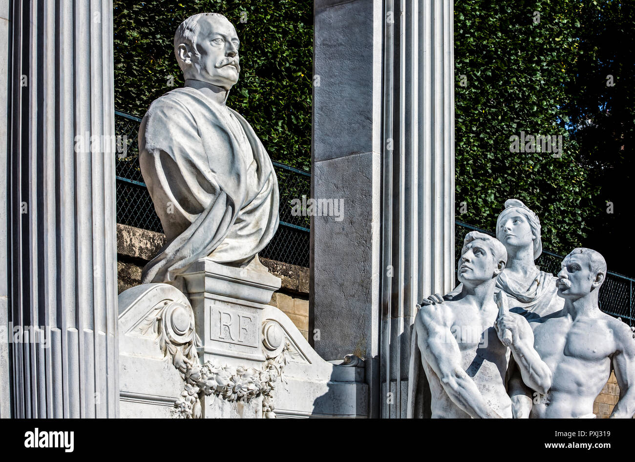 Frankreich Paris, Die Waldeck Memorial in den Tuilerien Stockfoto