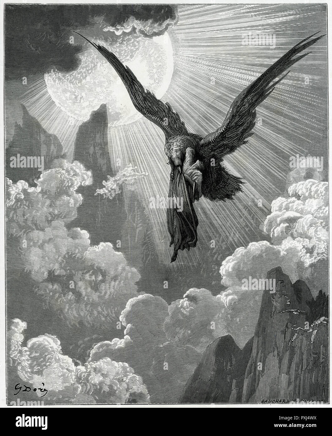 Dante und der Adler Stockfoto