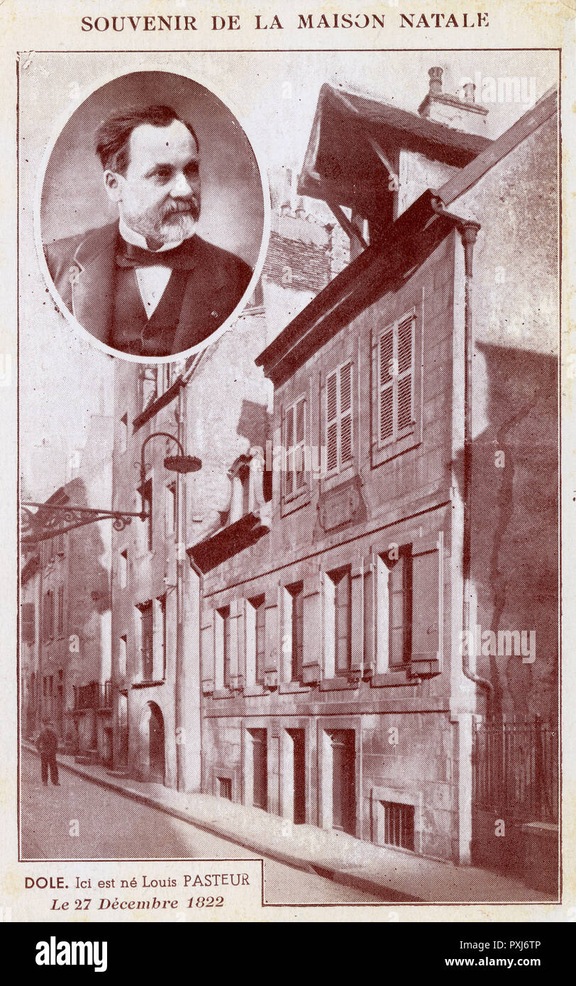 Dole, Frankreich - Geburtsort von Louis Pasteur Stockfoto