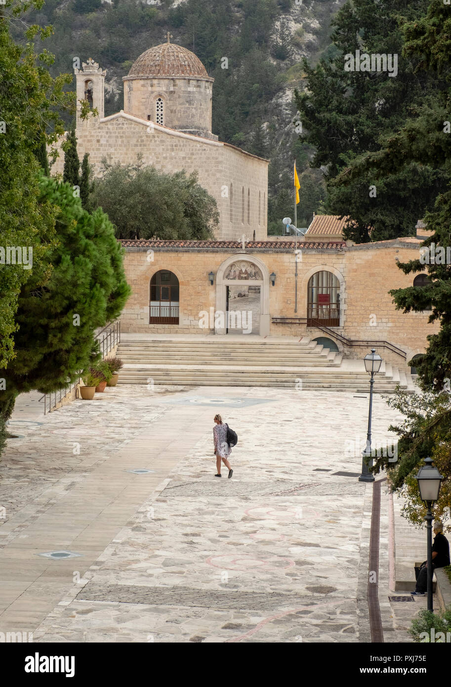 Ayios Neophytos Kloster in der Nähe von Tala, Paphos, Zypern Stockfoto
