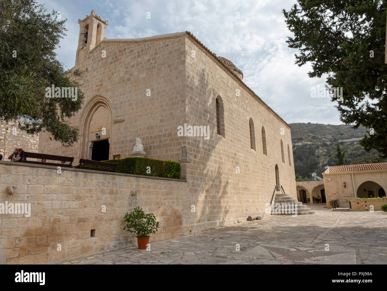 Ayios Neophytos Kloster in der Nähe von Tala, Paphos, Zypern Stockfoto