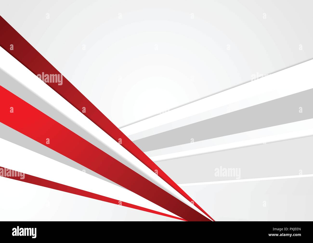 Grau und Rot corporate abstrakten Streifen Hintergrund. Vector Graphic Design Stock Vektor