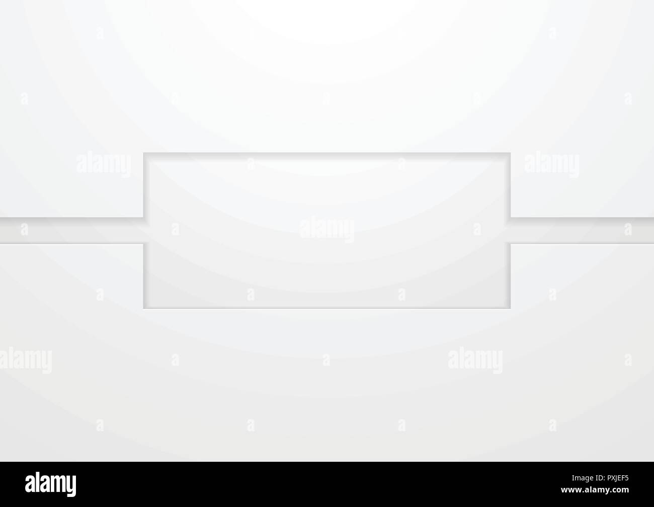 Hellgrau tech geometrischen minimal abstrakt Hintergrund. Vektor Konzept weiß Design Stock Vektor
