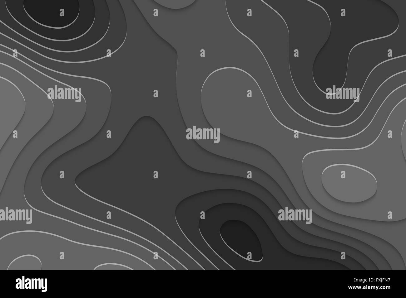 Geometrische Papier Hintergrund, Topographie Karte cpncept. Vector Illustration Stock Vektor