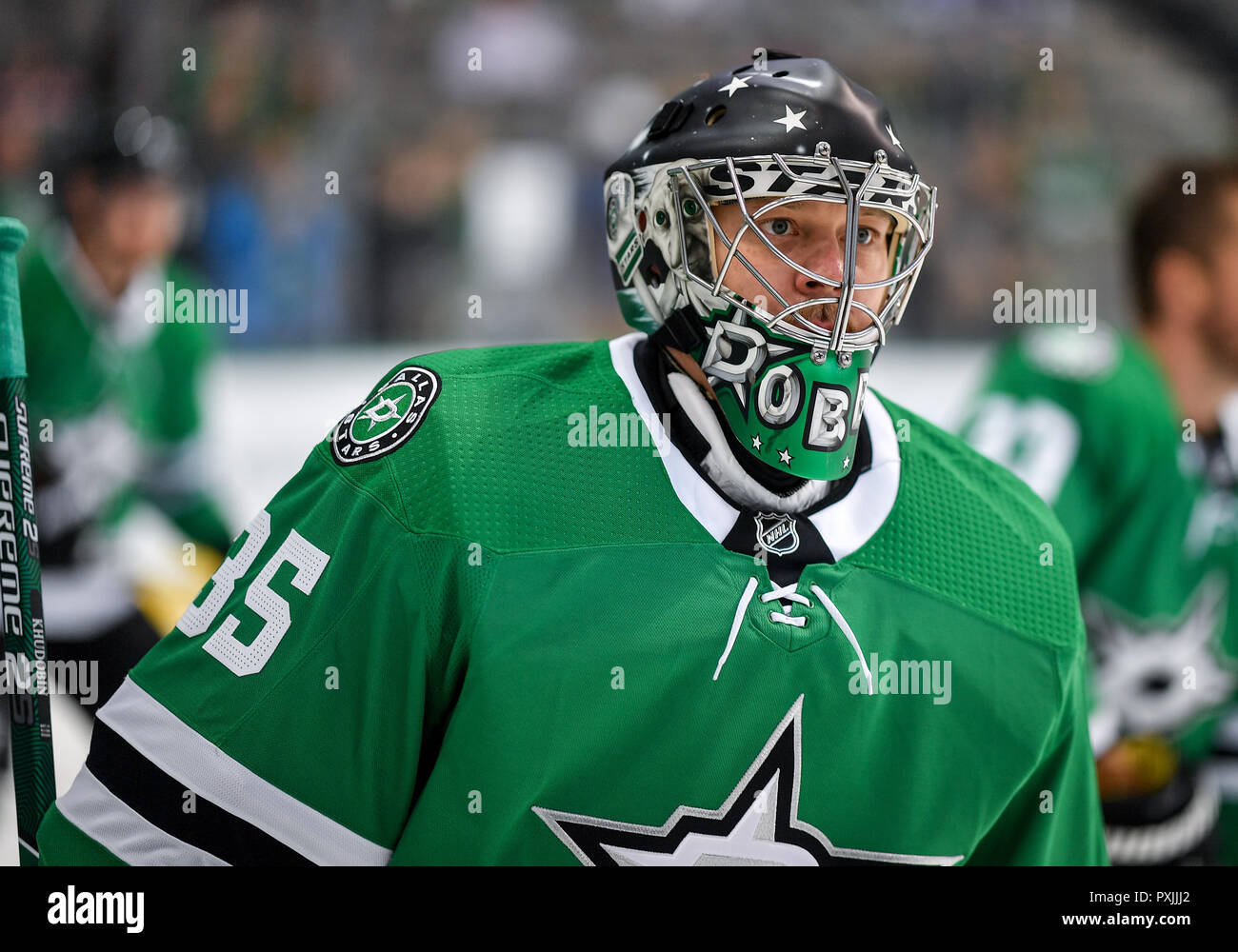 Während die Oklahoma Sooners an TCU Horned Frogs in einem NCAA Football Spiel auf dem Amon G. Carter Stadium, Fort Worth Texas. 10/20/18. Manny Flores/Cal Sport Media) Stockfoto