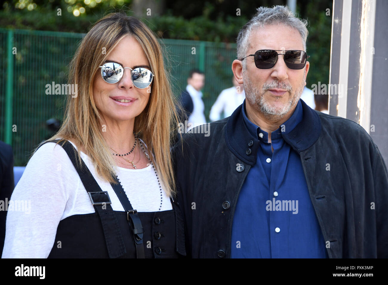 Rom, Italien, 14. Oktober 2018 - Foro Italico - Tennis und Freunde 8° edition Paola Perego und Lucio Presta Credit: Giuseppe Andidero/Alamy Stock Foto Stockfoto