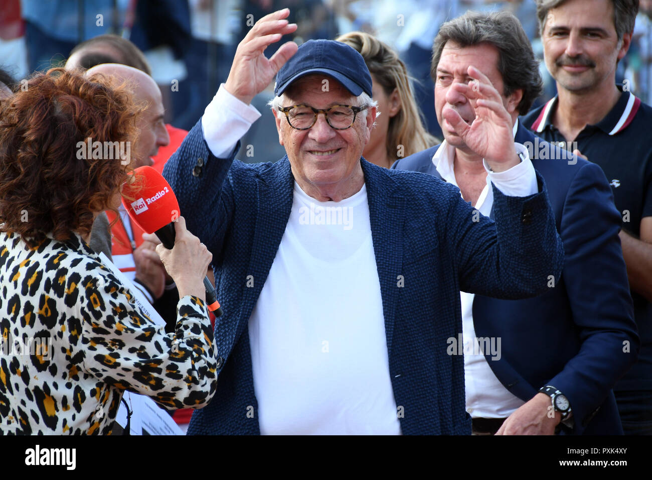 Rom, Italien, 14. Oktober 2018 - Foro Italico - Tennis und Freunde 8° edition Peppino Di Capri Credit: Giuseppe Andidero/Alamy Stock Foto Stockfoto