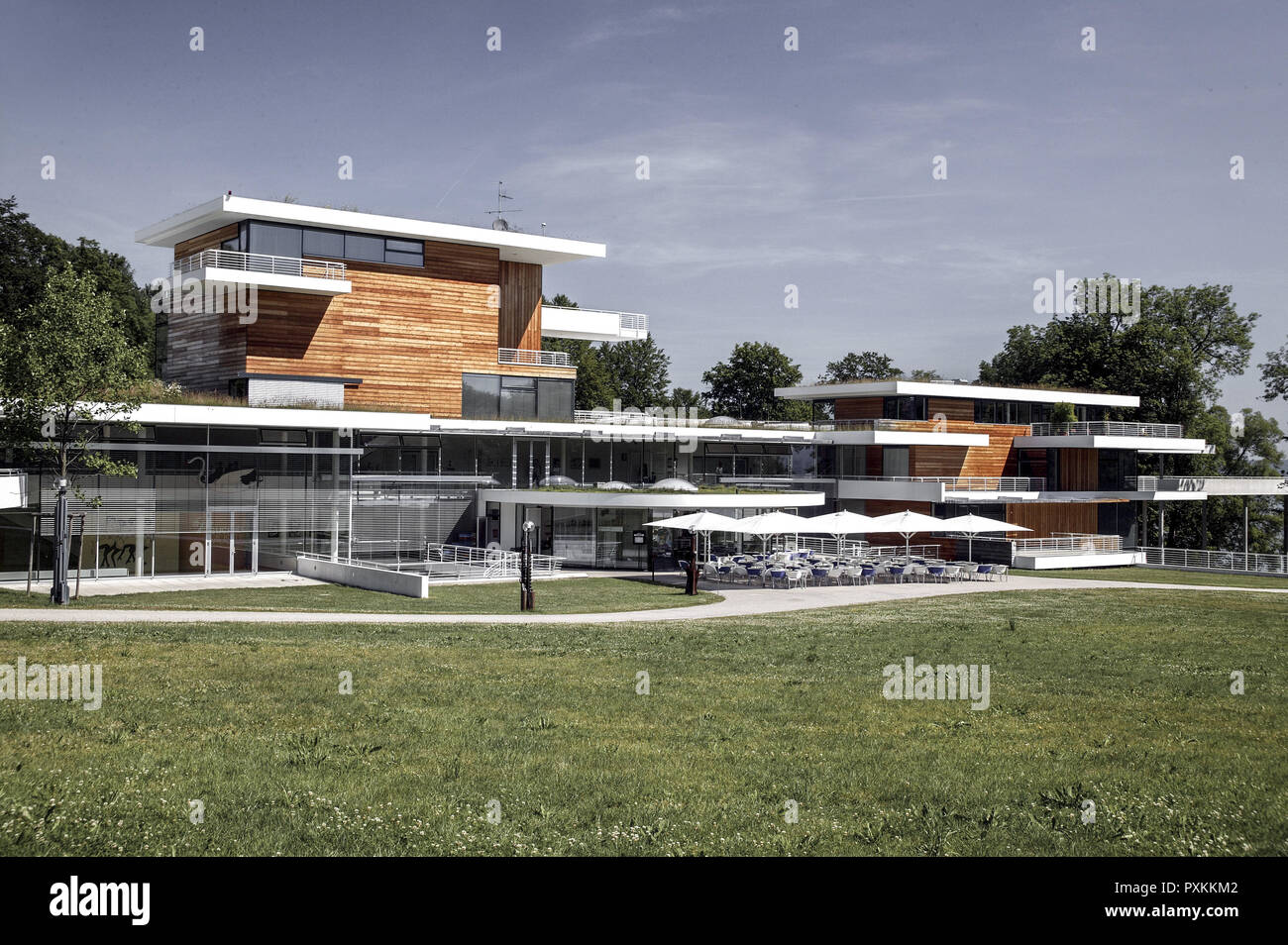 Deutschland, Bayern, Bernried, Buchheim Museum, Oberbayern, Starnberger See, Museums der Phantasie, Museumsgebaeude, Sehenswuerdigkeit, Kunst, Kultur, Stockfoto