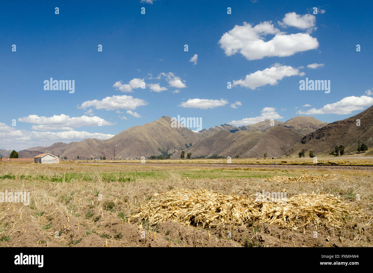 Hohe Ackerland im Süden Perus Stockfoto