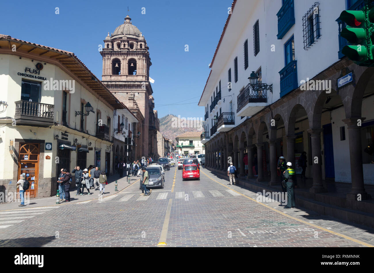 Street Scene, Cuzco, Peru Stockfoto