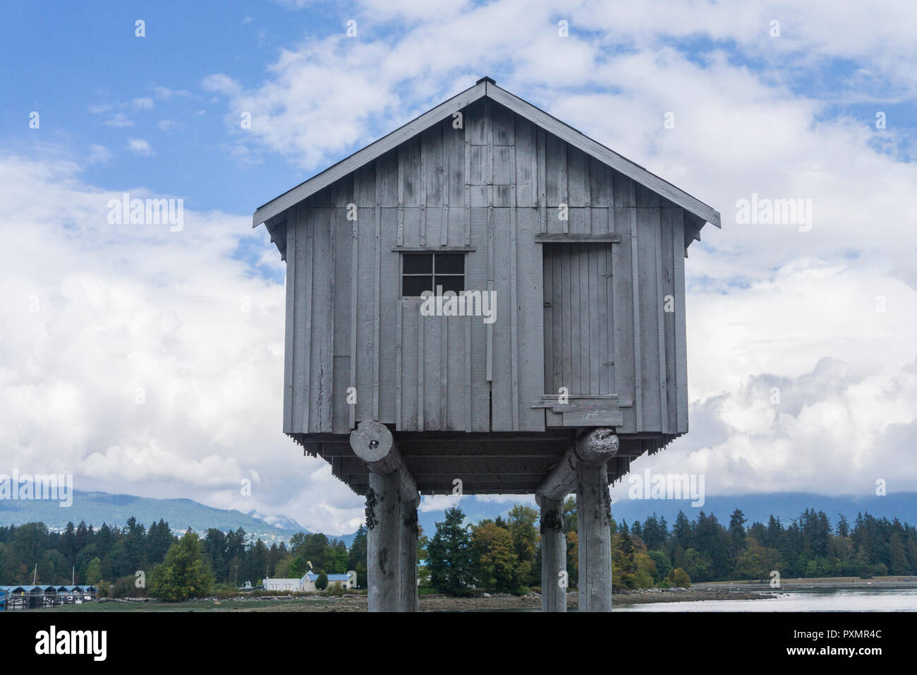 VICTORIA, Kanada - 12. SEPTEMBER 2018: Die lightshed Kunst Installation. Durch Vancouver Künstlerin Emily Carr erstellt und Professor Liz Magor, Stockfoto