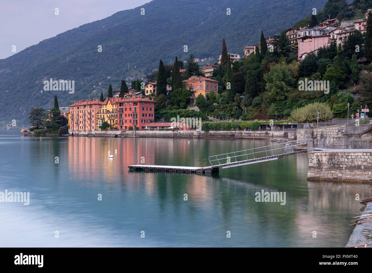 Die Stadt Bellano am Comer See, Italien Stockfoto