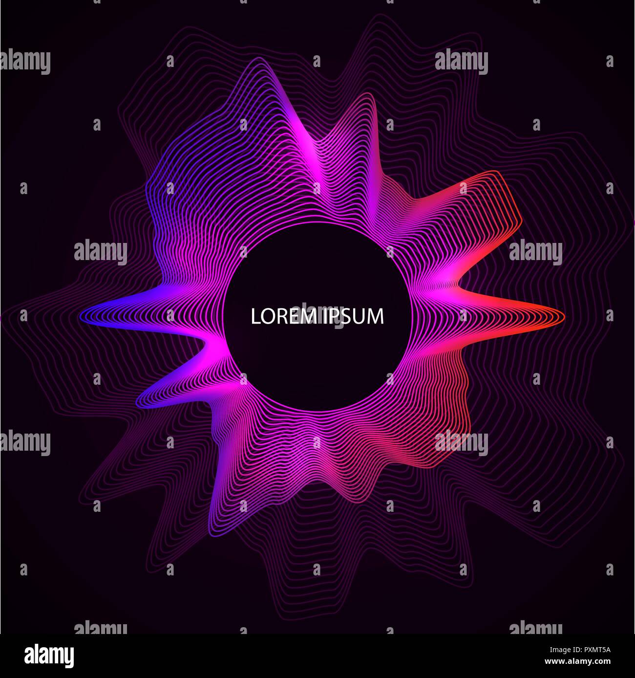 Zusammenfassung Hintergrund mit Sound wave Kurve. für Ihr Design Stock Vektor