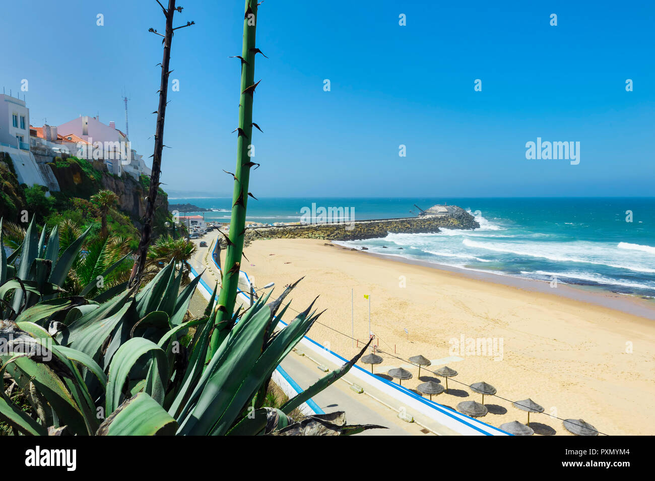 Praia do Norte, North Beach, Ericeira, Lissabon Küste, Portugal Stockfoto