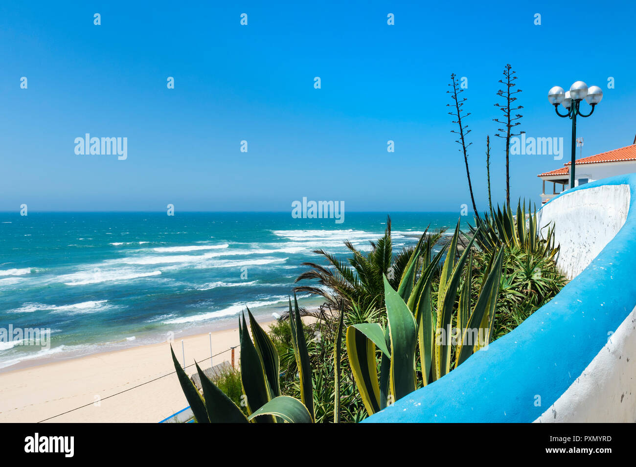 Praia do Norte, North Beach, Ericeira, Lissabon Küste, Portugal Stockfoto