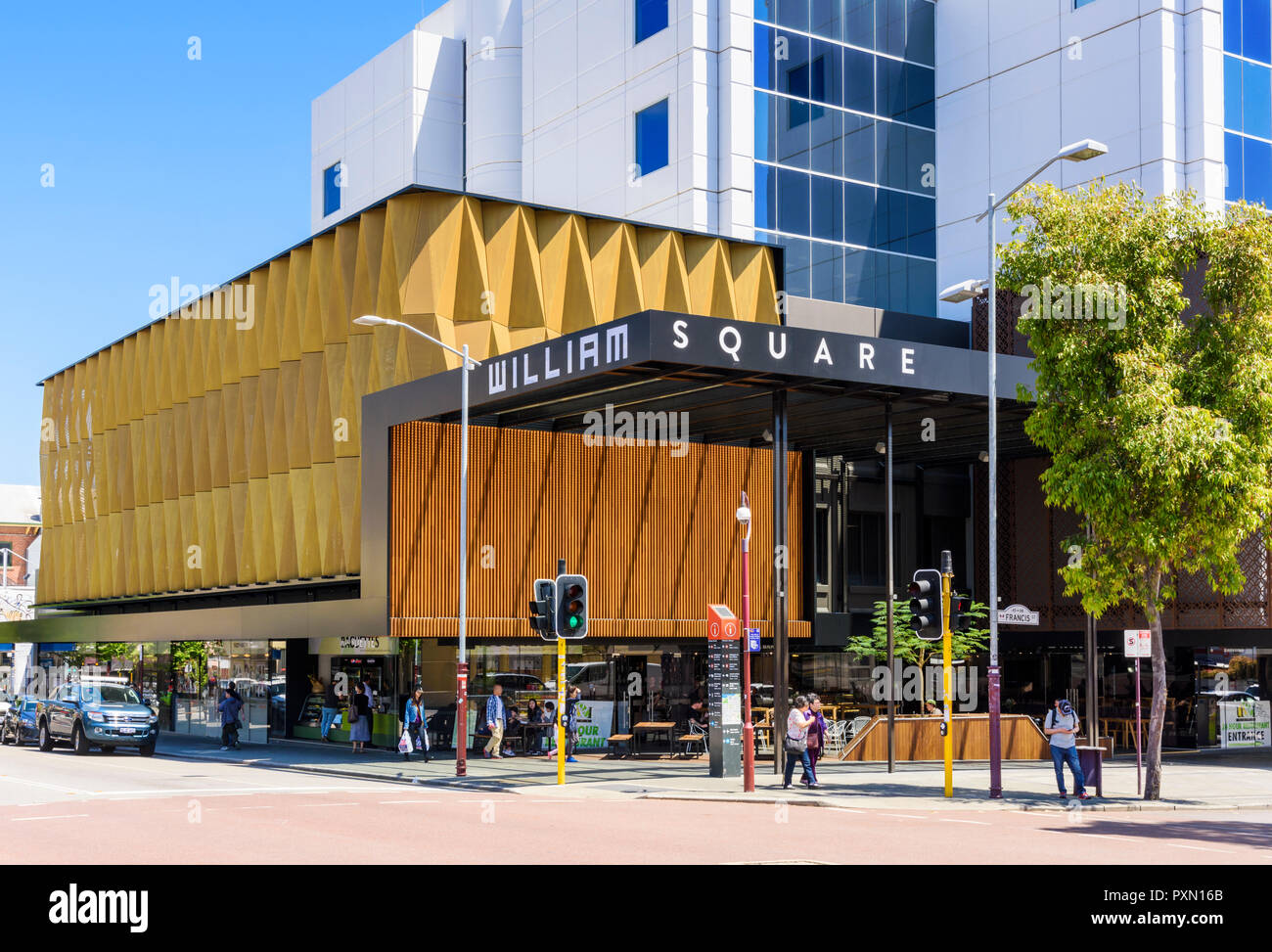Neue moderne Entwicklung von William Square, Northbridge, Western Australia Stockfoto