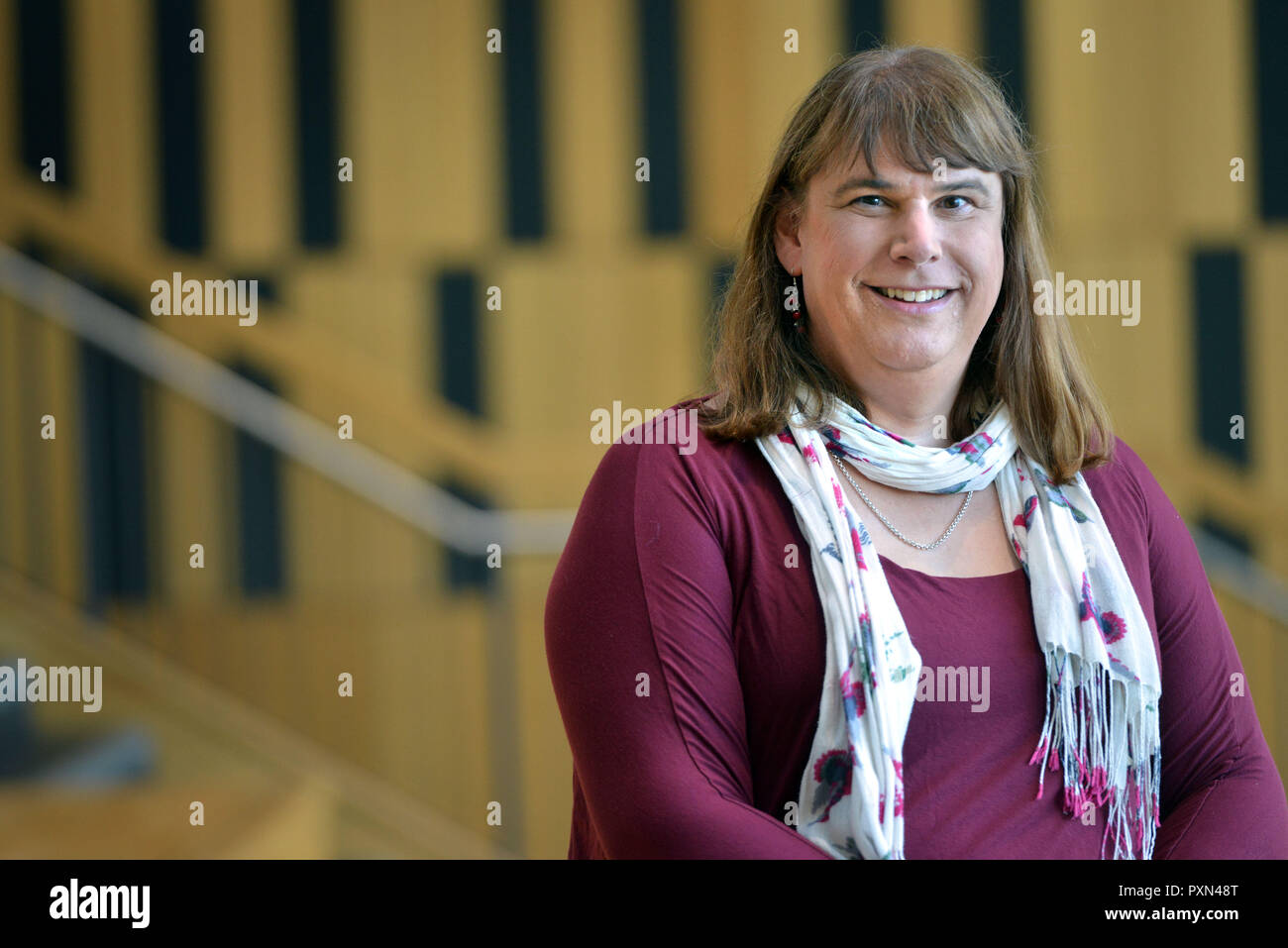 Trans Media Watch Aktivistin Helen Belcher. 2018 Stockfoto