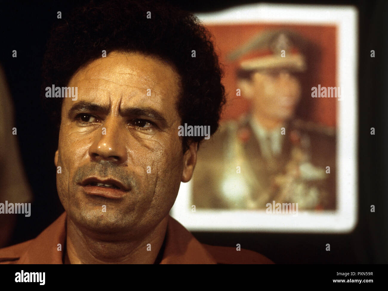 Muammar Gaddafi Stockfoto
