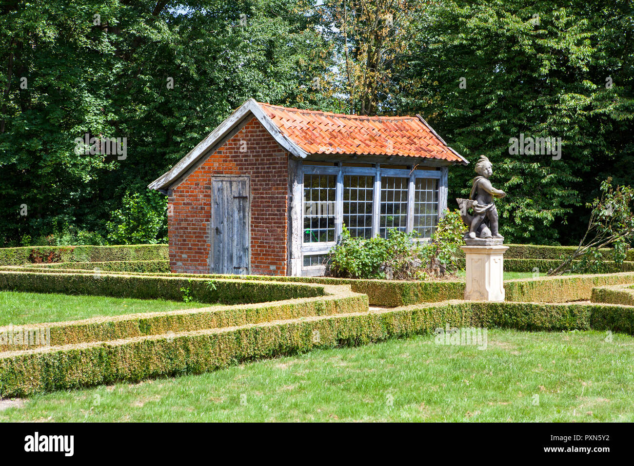 Haus Rüschhaus, Gartenhaus, Nienberge, Münster, Nordrhein-Westfalen, Deutschland; Europa Stockfoto