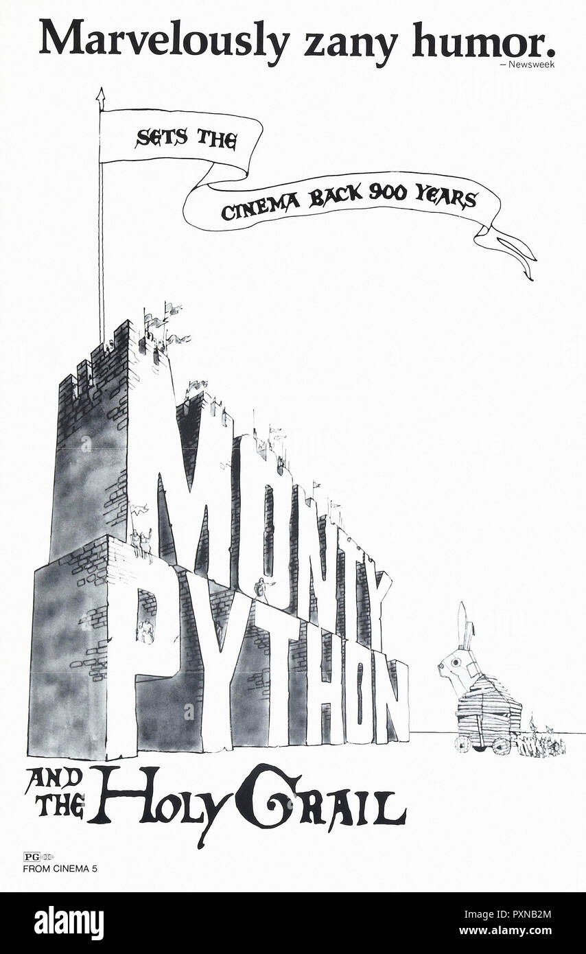 Monty Python und der Heilige Gral - Original filmplakat Stockfoto