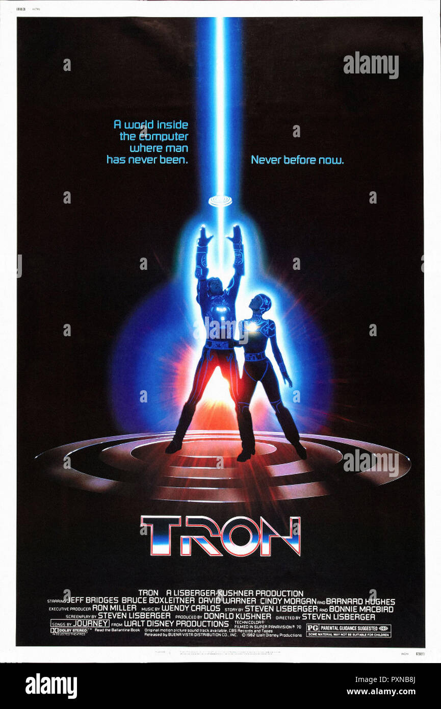 Tron 1982 - Original filmplakat Stockfoto