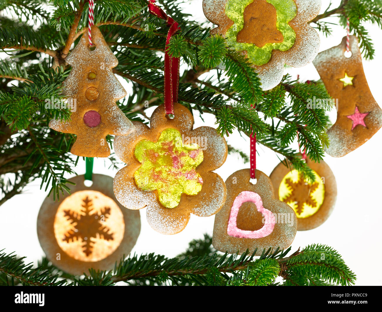 Weihnachtsbaum cookies Stockfoto