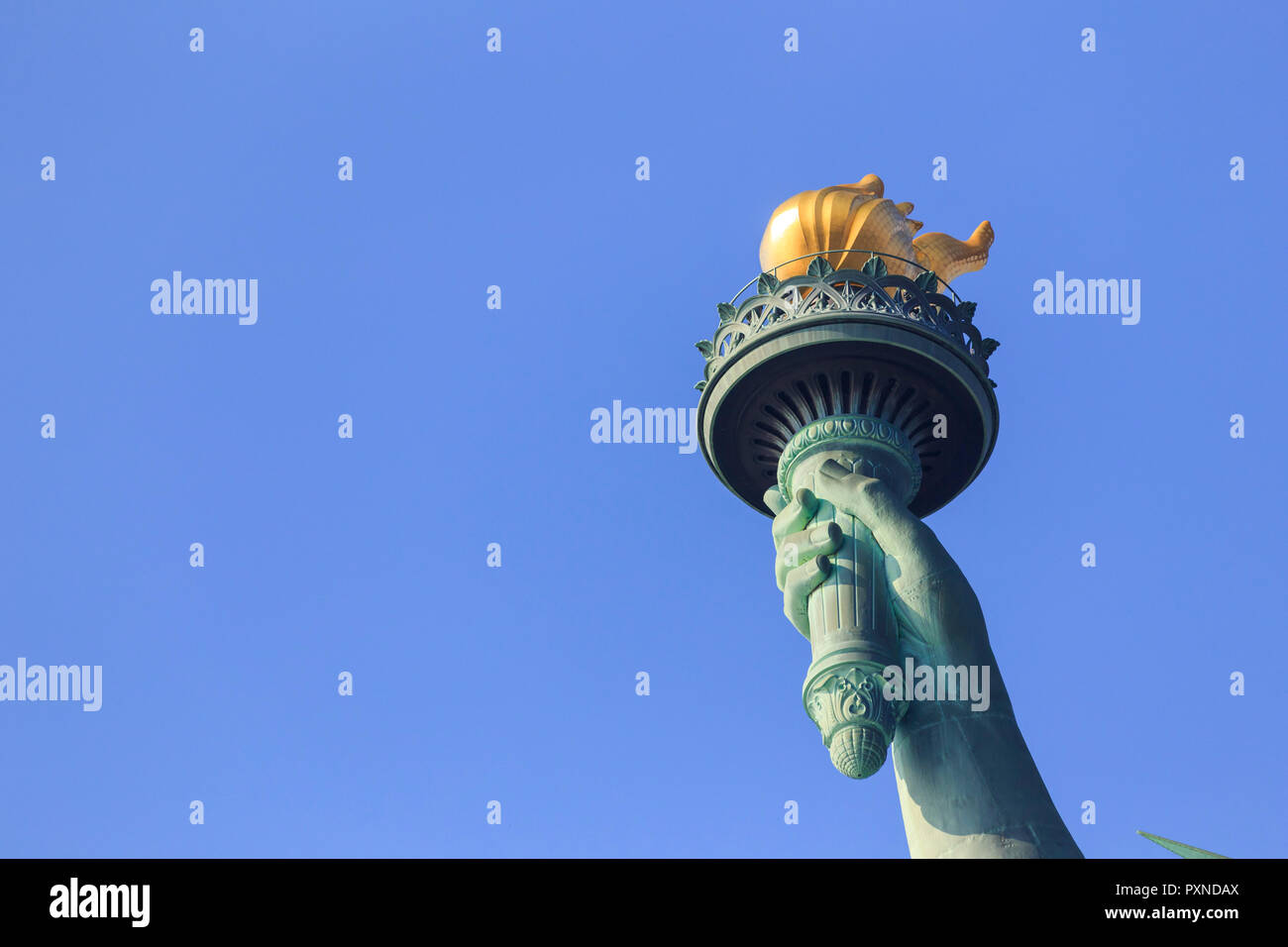 Usa, New York City, Liberty Island, Freiheitsstatue Stockfoto