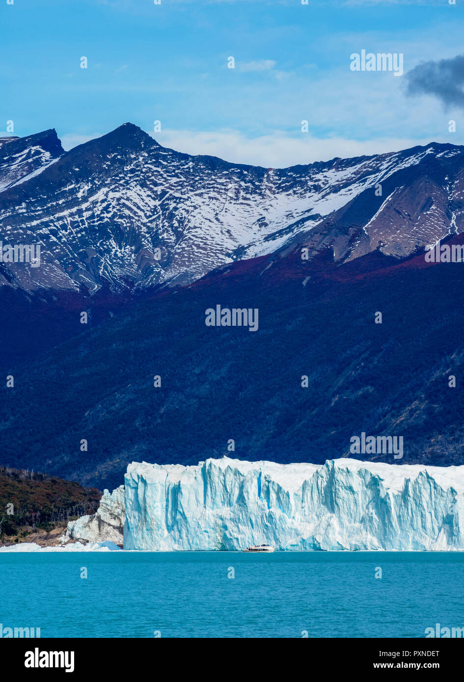 Perito Moreno Gletscher, Nationalpark Los Glaciares, Provinz Santa Cruz Patagonien, Argentinien Stockfoto