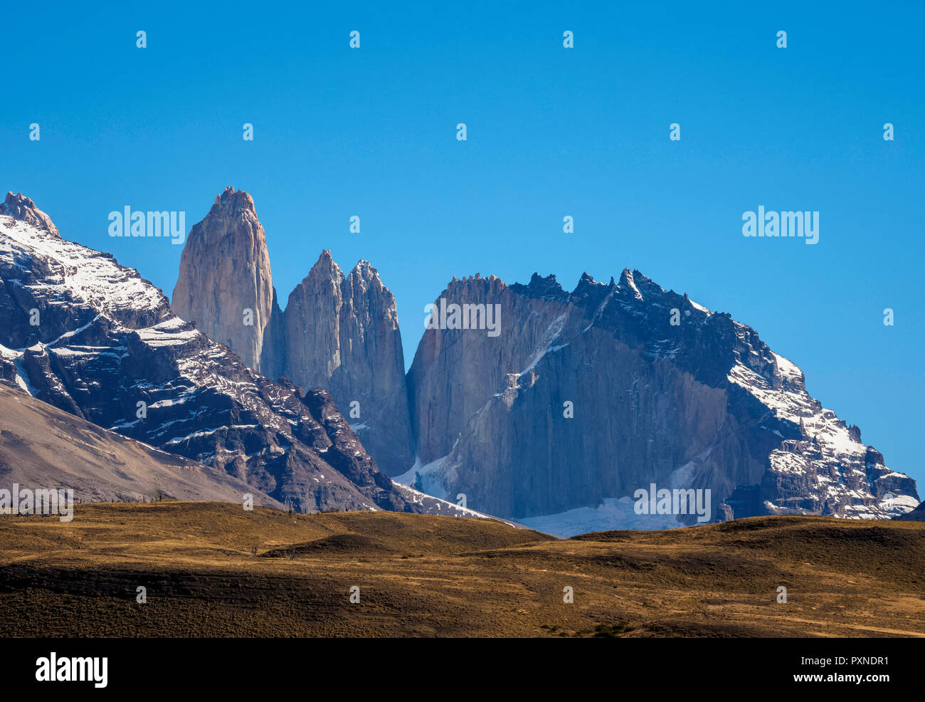 Türme von Paine Nationalpark Torres del Paine, Patagonien, Chile Stockfoto