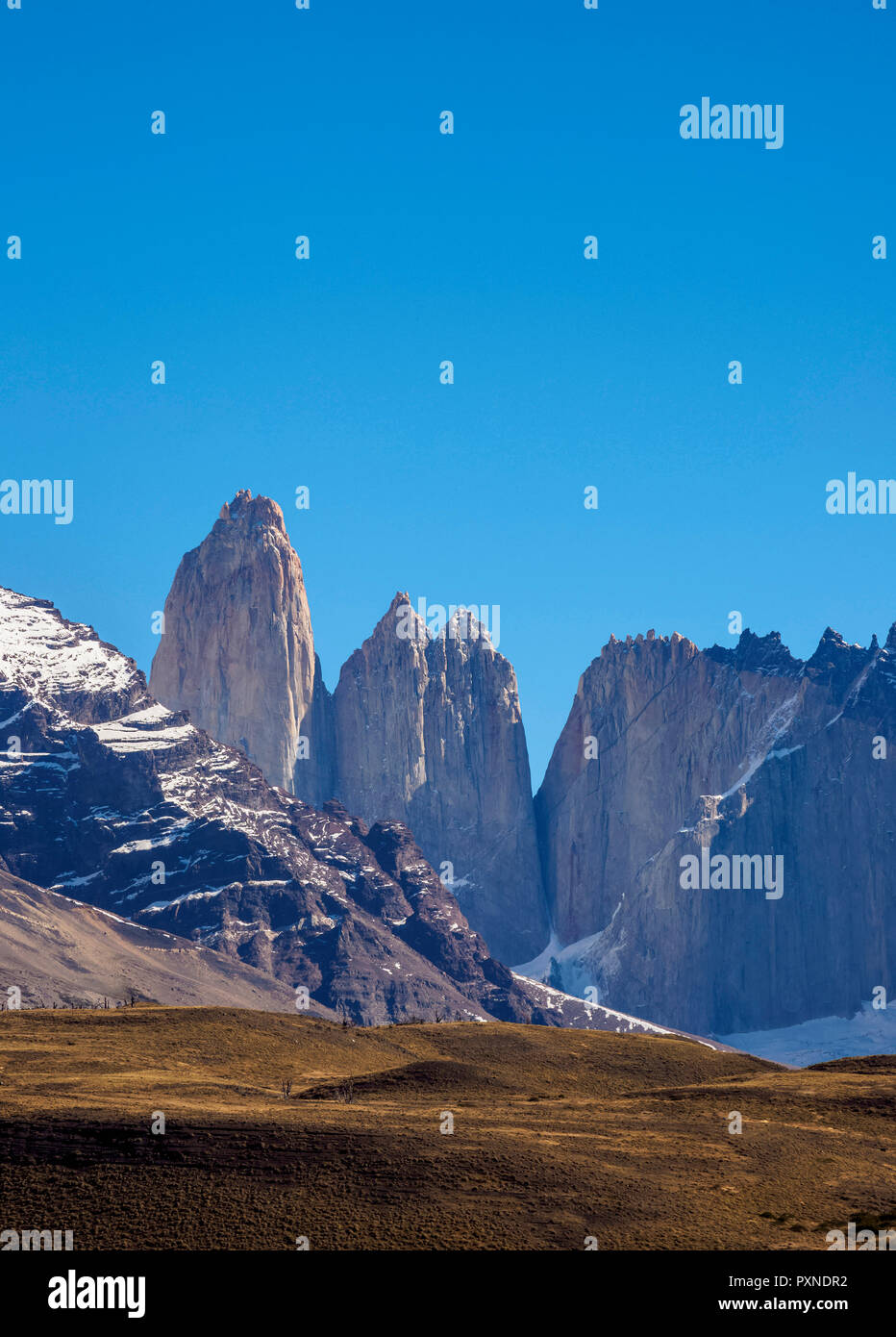 Türme von Paine Nationalpark Torres del Paine, Patagonien, Chile Stockfoto