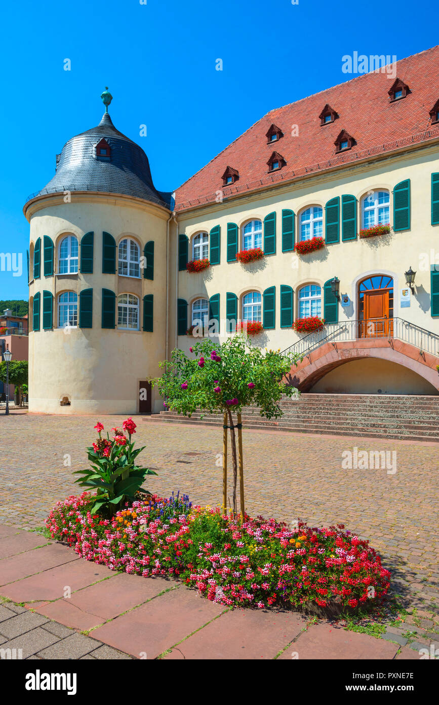 Schloss Bergzabern, Bad Bergzabern, Deutsche WeinstraÃŸe, Rheinland-Pfalz, Deutschland Stockfoto