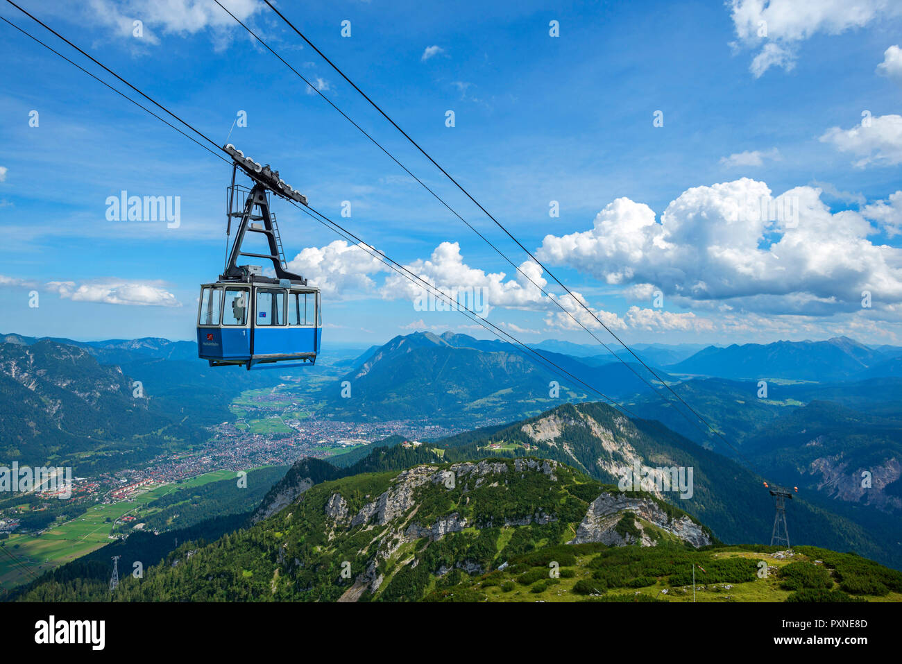 Hochalmbahn, Garmisch-Partenkirchen, Bayern, Deutschland Stockfoto