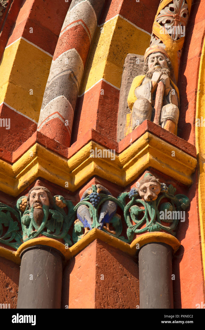 Auf Kathedrale (Dom), Limburg, Hessen, Deutschland Detail Stockfoto