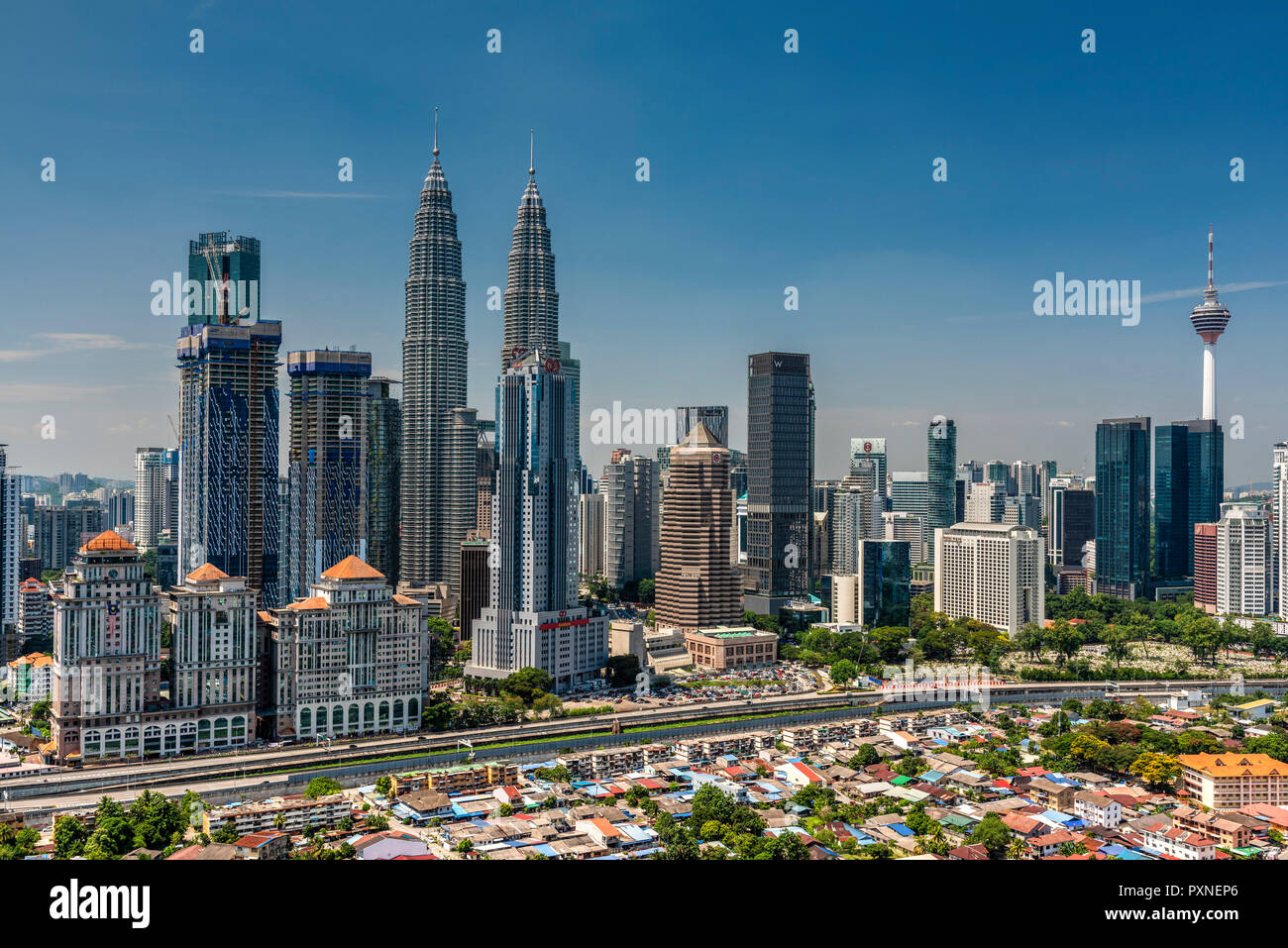 Skyline der Stadt, Kuala Lumpur, Malaysia Stockfoto