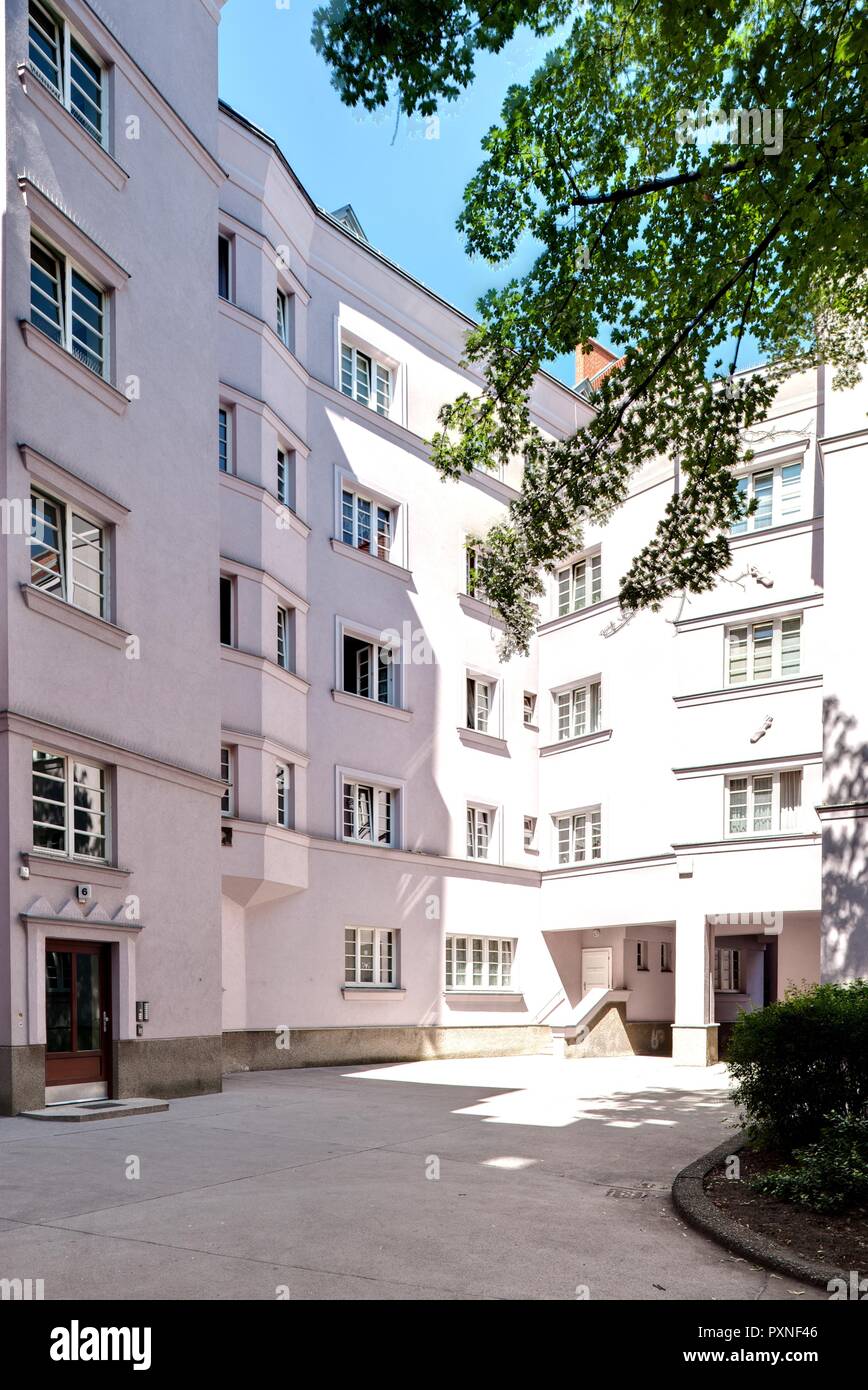 Wien, Gemeindebau des "Roten Wien" - Wien, Rat Tenement Blocks, 'roten Wien', Franz Klein-Hof, herbortgasse 22 - 24, Karl Alois Krist 1925 Stockfoto