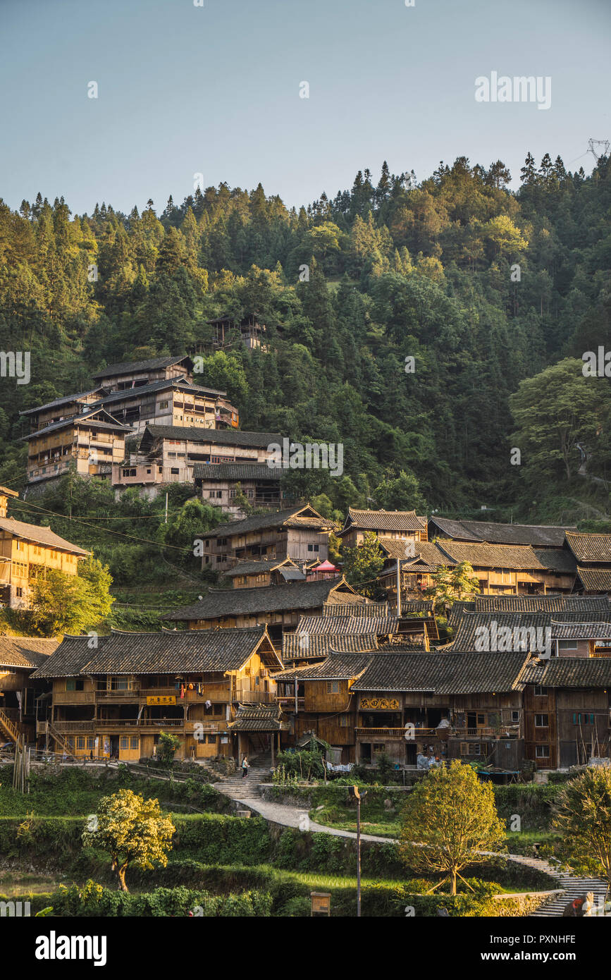 China, Yunnan, Miao Siedlung Stockfoto