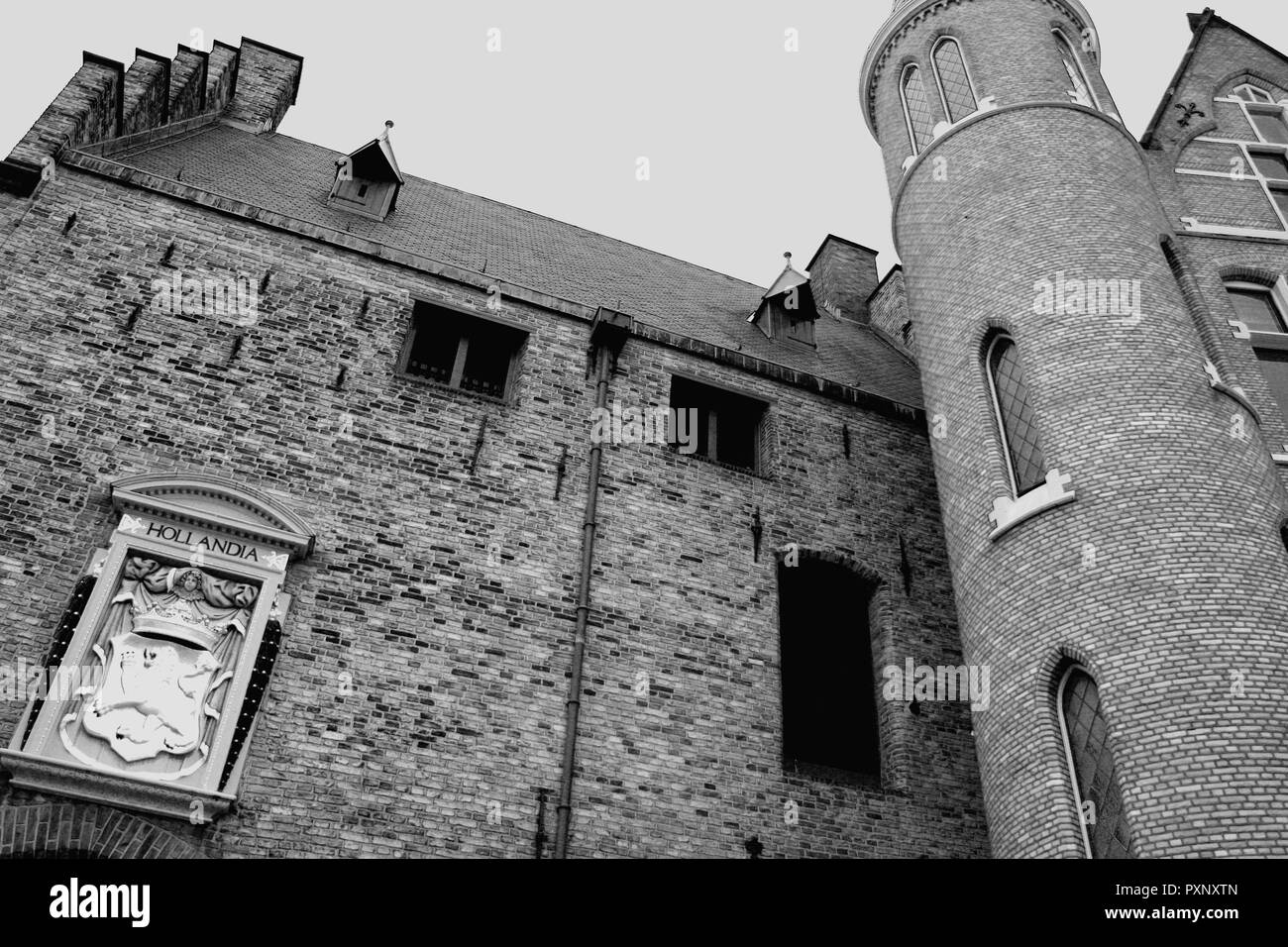 Niederlande Emblem-Red Lion in Haag Stadt Stockfoto
