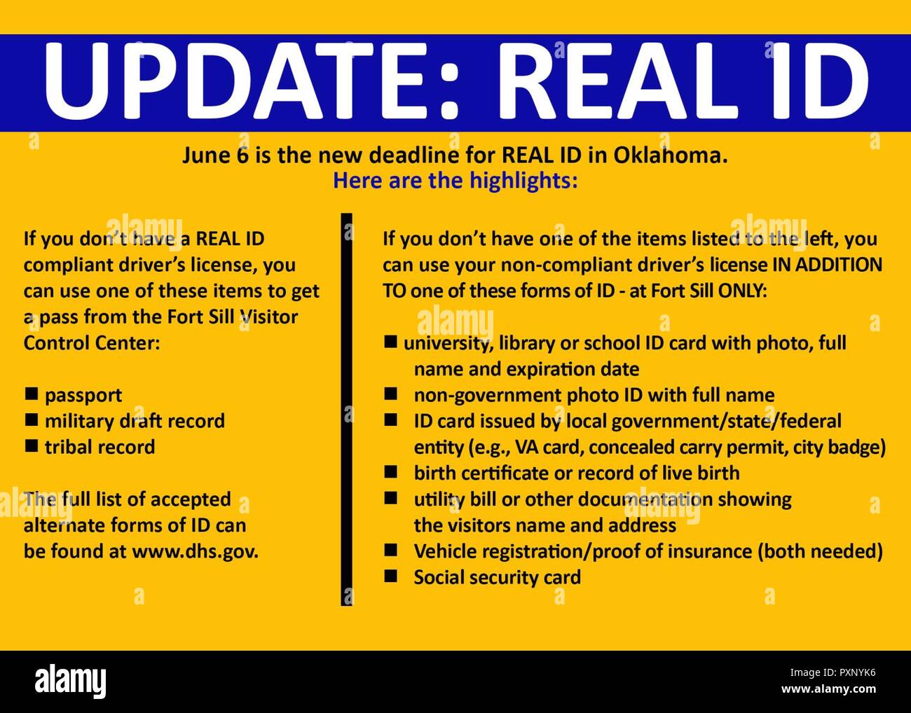 Insurance Documents For Real Id It S About To Get Real In Oklahoma Local Pryor Ok Stories The