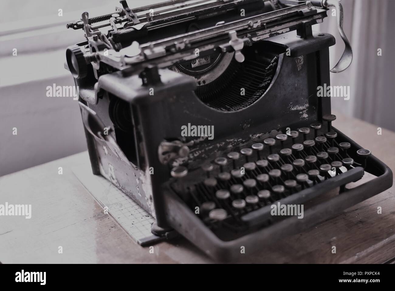Vintage Antik Schreibmaschine Stockfoto