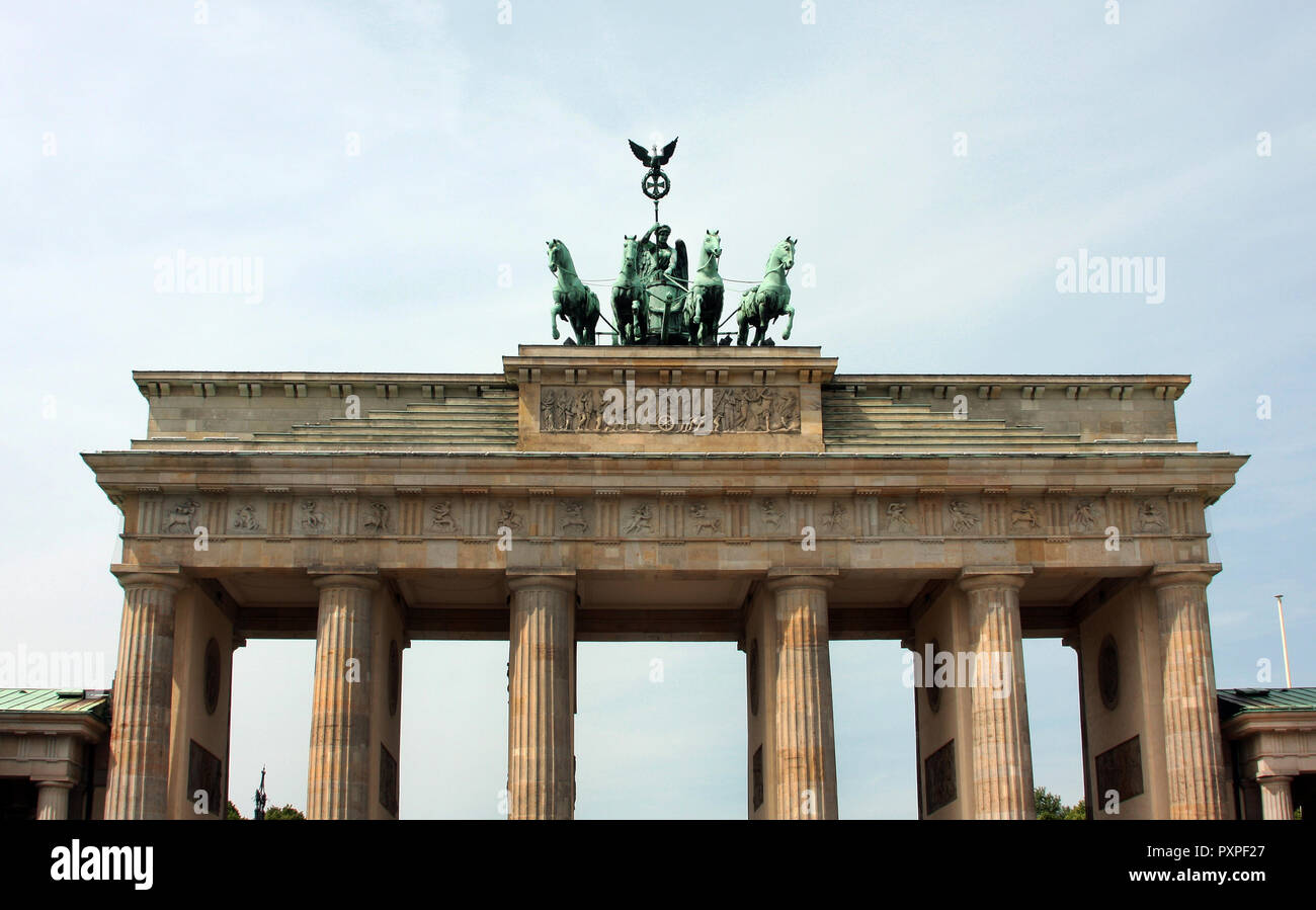 Queen Quadriga, Ihr für Pferde und Streitwagen. Auf dem Brandenburger