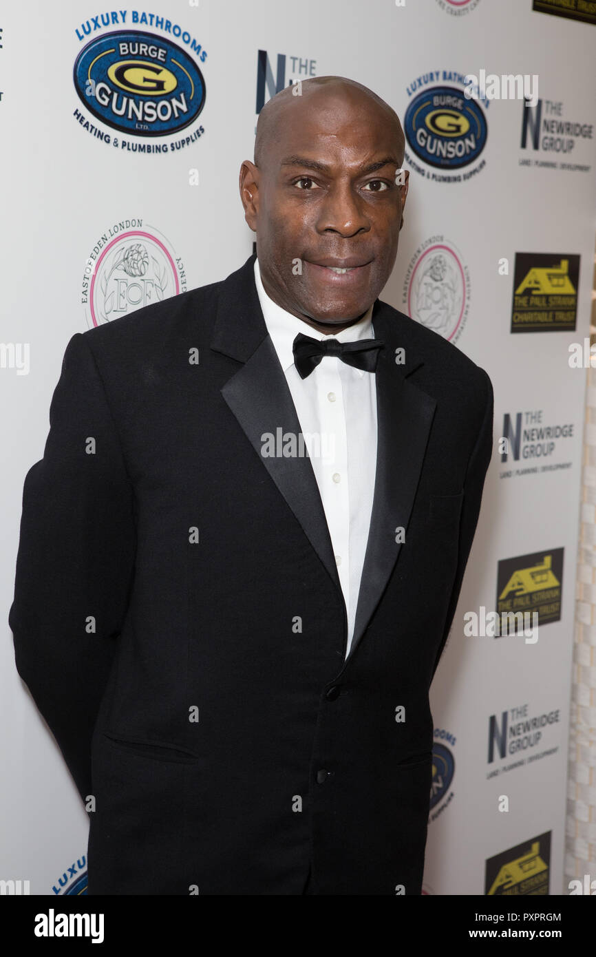 Gäste besuchen Paul Strank Charitable Trust jährlichen Gala an der Bank von England Verein, Roehampton, Mit: Frank Bruno Wo: London, Vereinigtes Königreich, wenn: 22 Sep 2018 Credit: Phil Lewis/WENN.com Stockfoto